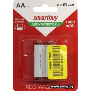 Аккумулятор SmartBuy AA 1000mAh SBBR-2A02BL1000