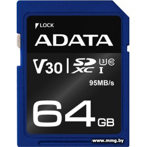 ADATA 64Gb SDXC Premier Pro ASDX64GUI3V30S-R
