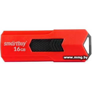 Купить 16GB SmartBuy STREAM red (SB16GBST-R3) в Минске, доставка по Беларуси