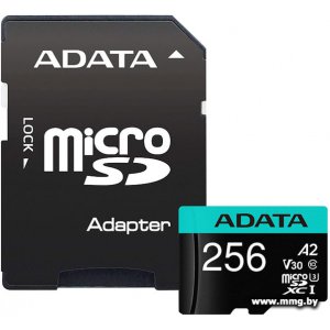 ADATA 256Gb microSDXC Premier Pro AUSDX256GUI3V30SA2-RA1
