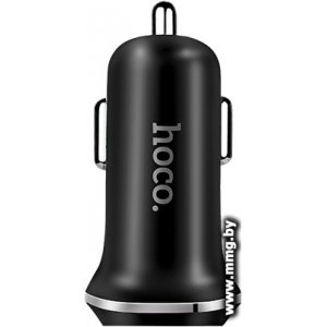 Автозарядка Hoco Z1 (черный) (кабель microUSB)
