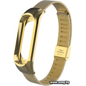 Браслет Xiaomi миланский сетчатый Mi Band 3 (золотистый)