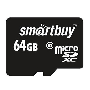 Купить SmartBuy 64Gb MicroSDXC SB64GBSDCL10-01 + adapter в Минске, доставка по Беларуси