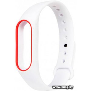 Купить Ремешок Xiaomi для Mi Band 2 (белый/красный) в Минске, доставка по Беларуси