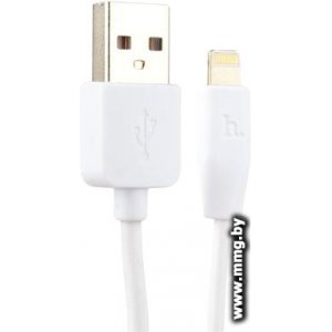 Купить Кабель Hoco X1 Lightning (3м, белый) в Минске, доставка по Беларуси