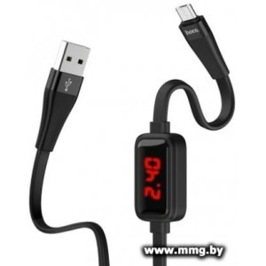 Кабель Hoco S4 microUSB 1.2m (черный)