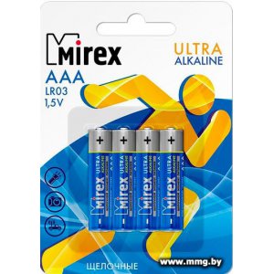 Батарейка Mirex Ultra Alkaline AAA 4шт LR03-E4 23702-LR03-E4