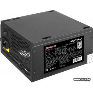 Купить 650W ExeGate 650PPH-LT 80 Plus EX282046RUS в Минске, доставка по Беларуси
