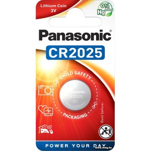 Купить Батарейка Panasonic CR2025 CR-2025EL/1B (1шт) в Минске, доставка по Беларуси