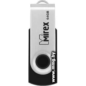 Купить 64GB Mirex Swivel Rubber (13600-FMURUS64) в Минске, доставка по Беларуси
