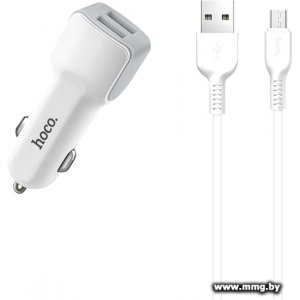 Зарядное устройство Hoco Z23 (белый) + кабель MicroUSB
