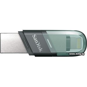 Купить 64GB SanDisk iXpand Flip SDIX90N-064G-GN6NN (зеленый/серый) в Минске, доставка по Беларуси