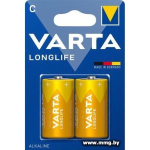 Купить Батарейка Varta Longlife C LR14 (2 шт) в Минске, доставка по Беларуси