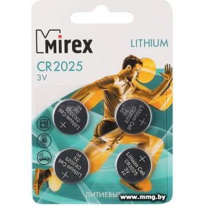 Батарейка Mirex CR2025 23702-CR2025-E4 4 шт.