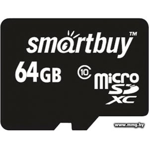 SmartBuy 64Gb MicroSDXC SB64GBSDCL10-00LE