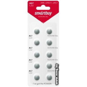 Купить Батарейка SmartBuy AG7 SBBB-AG7-10B (10 шт) в Минске, доставка по Беларуси