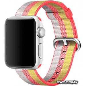 Ремешок Miru SN-02 для Apple Watch (золотистый/красны)(4045)