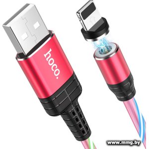 Купить Кабель Hoco U90 Lightning (красный) в Минске, доставка по Беларуси