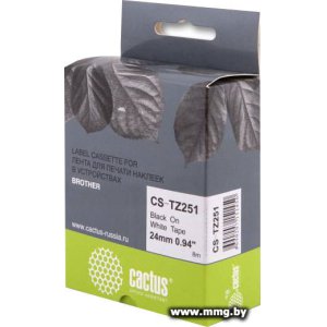 Купить Картридж-лента CACTUS CS-TZ251 (аналог Brother TZ251) в Минске, доставка по Беларуси