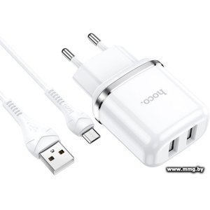 Купить Зарядное устройство Hoco N4 (белый)+кабель micro USB в Минске, доставка по Беларуси