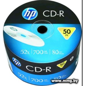 Купить Диск CD-R HP 700Mb 52x (50 шт) (69300) в Минске, доставка по Беларуси