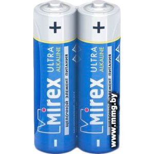 Купить Батарейка Mirex Ultra Alkaline AA 23702-LR6-S2 (2шт) в Минске, доставка по Беларуси