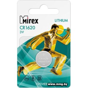 Купить Батарейка Mirex CR1620 23702-CR1620-E1 1 шт. в Минске, доставка по Беларуси