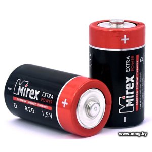 Батарейка Mirex Extra Power D 2 шт 23702-ER20-S2