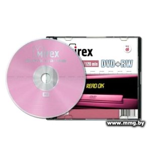 Диск DVD+RW Mirex 4.7Gb 4x UL130022A4S (1 шт.) Slim case
