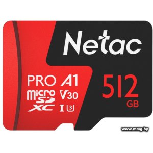 Купить Netac 512GB microSDXC P500 Extreme Pro NT02P500PRO-512G-R в Минске, доставка по Беларуси