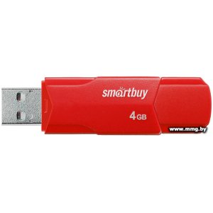 Купить 4GB SmartBuy Clue (красный) (SB4GBCLU-R) в Минске, доставка по Беларуси