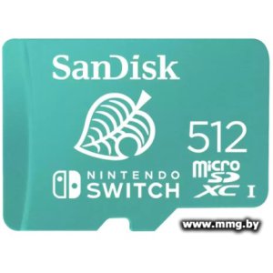 Купить SanDisk 512GB microSDXC Nintendo Switch SDSQXAO-512G-GN3ZN в Минске, доставка по Беларуси