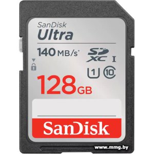 Купить SanDisk 128Gb SDXC Ultra SDSDUNB-128G-GN6IN в Минске, доставка по Беларуси