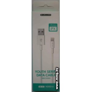 Кабель Jellico QS-07 USB Type-A - Lightning (1 м, белый)