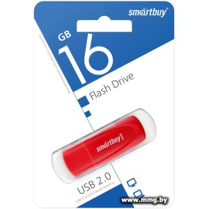 Купить 16GB SmartBuy Scout (красный) в Минске, доставка по Беларуси