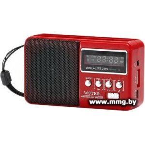 Купить Радиоприемник Wster WS-2319 (красный) в Минске, доставка по Беларуси