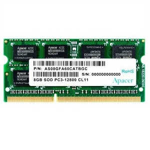 Купить SODIMM-DDR3 8GB PC-12800 Apacer AS08GFA60CATBGC в Минске, доставка по Беларуси