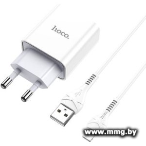 Купить Зарядное устройство Hoco C81A Lightning (белый) в Минске, доставка по Беларуси