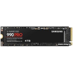 Купить SSD 4TB Samsung 990 Pro MZ-V9P4T0BW в Минске, доставка по Беларуси