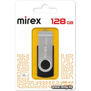 128GB Mirex SWIVEL BLACK (13600-FMURS128)