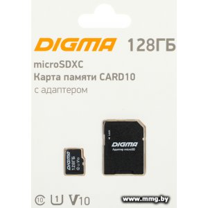 Купить Digma 128Gb MicroSDXC Class 10 Card10 DGFCA128A01 в Минске, доставка по Беларуси