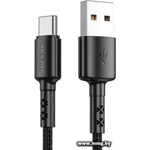 Кабель Vipfan X02 USB Type-A - USB-Type-C (1.8 м, черный)