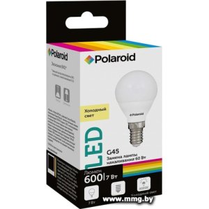 Лампа светодиодная Polaroid G45 E14 7 Вт 4000 К (1шт)