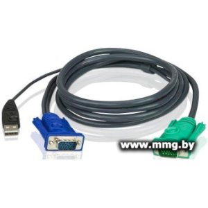 Кабель Aten 2L-5203U USB Type-A - VGA (3 м)