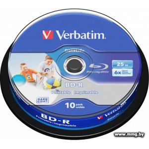 Купить Диск BD-R Verbatim 25Gb 6x 43804 (10 шт.) в Минске, доставка по Беларуси