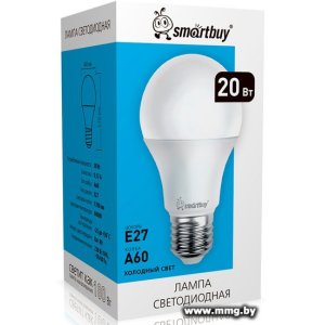 Купить Лампа светодиодная SmartBuy SBL-A60-20-60K-E27 в Минске, доставка по Беларуси