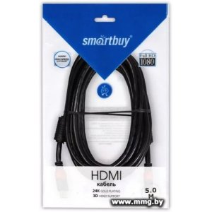 Купить Кабель SmartBuy K-421-100 HDMI - HDMI (2 м, черный) в Минске, доставка по Беларуси