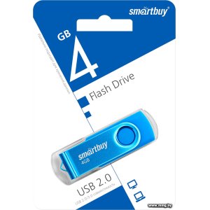 Купить 4GB SmartBuy Twist (синий) в Минске, доставка по Беларуси
