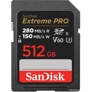 Купить Sandisk 512GB SDXC Extreme PRO SDSDXEP-512G-GN4IN в Минске, доставка по Беларуси