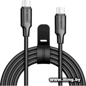 Кабель CrownMicro CMCU-3070CC Type-C - Type-C (1 м, черный)